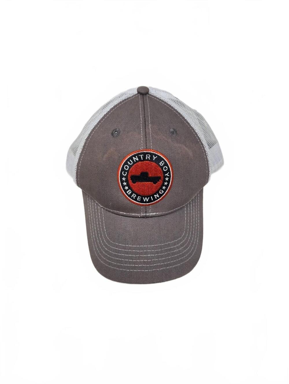 Country Boy Brewing Gray White Trucker Hat